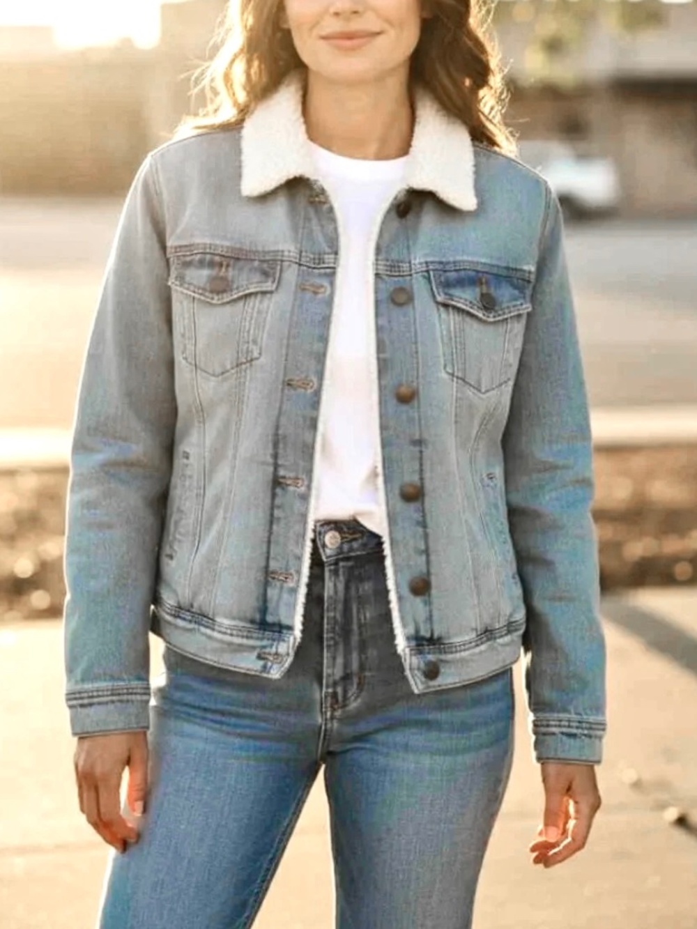 Universal Thread Freeborn Sherpa Jean Jacket